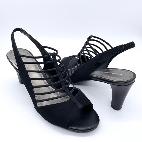 Naturalizer Women’s Vanity Black Fabric Heels - Picture 3 of 9